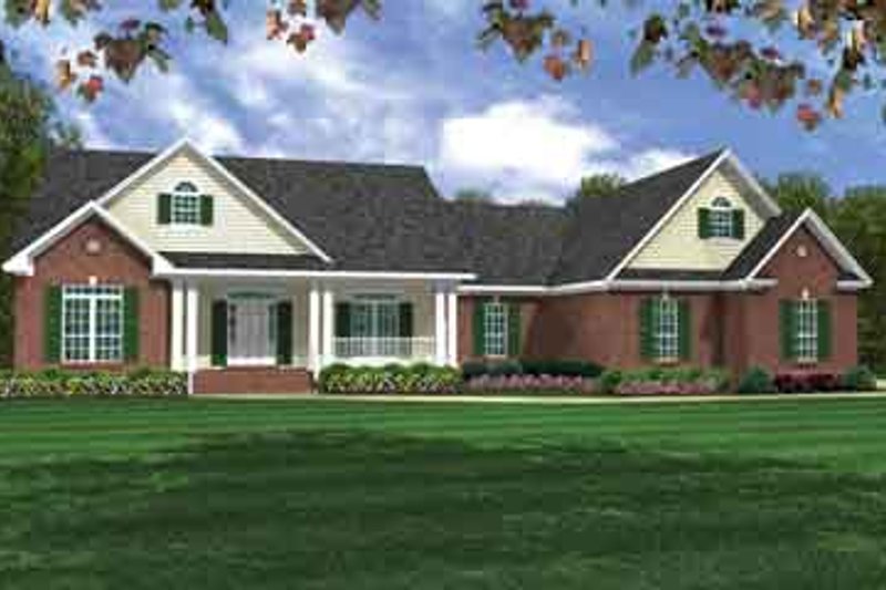 Home Plan - Traditional Exterior - Front Elevation Plan #21-178