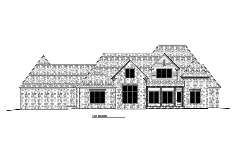 House Plan Design - Exterior - Other Elevation 2 for European House Plan #1081-7 - 4 bed, 4.5 bath
