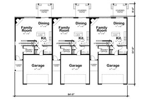 Floor Plan - Main Floor for Traditional House Plan #20-2356 - 3 bed, 3 bath