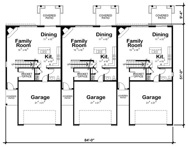 Home Plan - Traditional Floor Plan - Main Floor Plan #20-2356