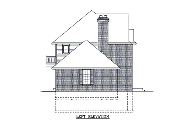 Dream House Plan - Exterior - Other Elevation 1 for Colonial House Plan #87-205 - 3 bed, 2.5 bath