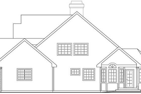Exterior - Other Elevation 1 for Farmhouse House Plan #124-419 - 4 bed, 3.5 bath