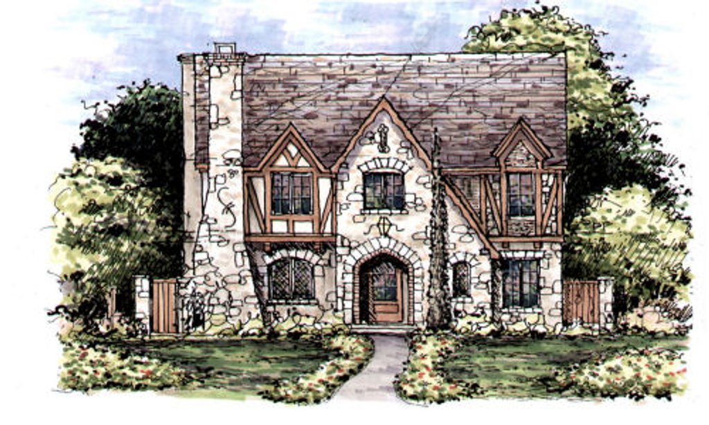 Tudor Style House Plan Beds Baths 5120 Sq/Ft Plan #141-339