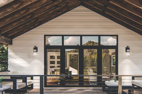 Exterior - Outdoor Living for Modern House Plan #455-317 - 1 bed, 1 bath