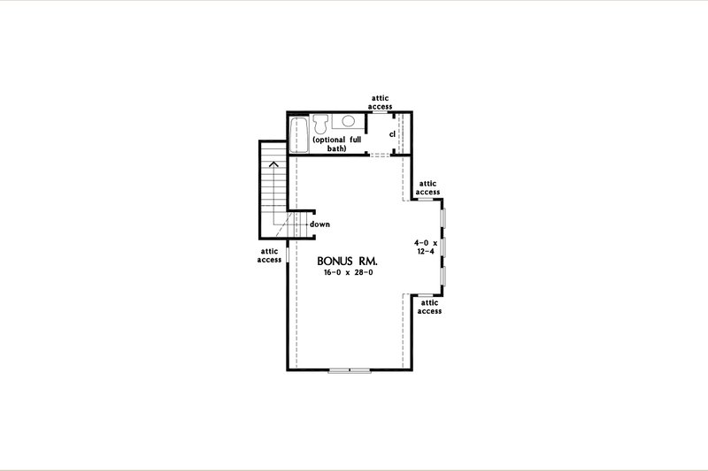 House Plan Design - Floor Plan - Other Floor for Farmhouse House Plan #929-1153 - 4 bed, 2.5 bath