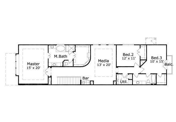 European Floor Plan - Upper Floor Plan #411-693