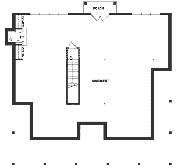 Southern Floor Plan - Lower Floor Plan #81-545