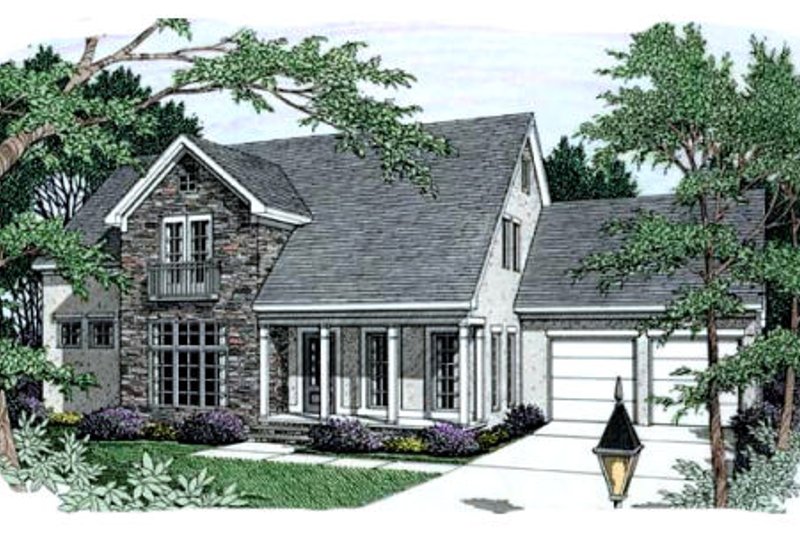 House Plan Design - Traditional Exterior - Front Elevation Plan #406-226