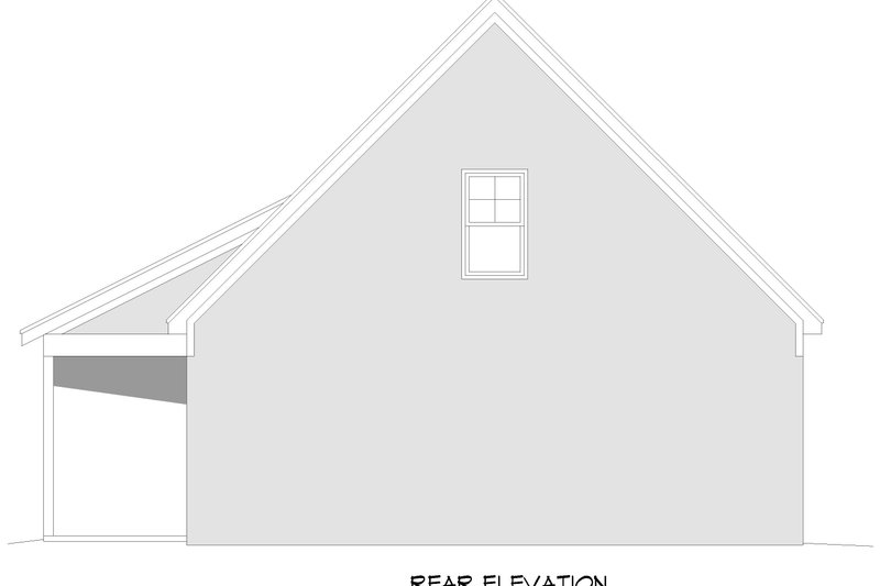 Dream House Plan - Exterior - Rear Elevation for Country House Plan #932-1380, 0 bath
