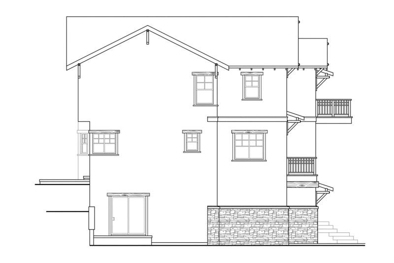 Home Plan - Exterior - Other Elevation for Craftsman House Plan #124-549 - 4 bed, 2.5 bath