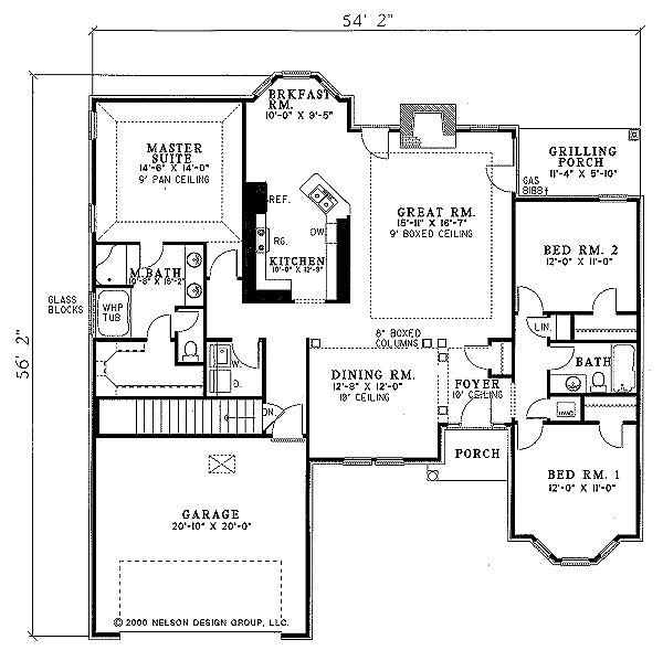 House Plan Design - Traditional Floor Plan - Main Floor Plan #17-166