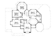 Mediterranean Style House Plan - 5 Beds 3.5 Baths 4370 Sq/Ft Plan #411-239 