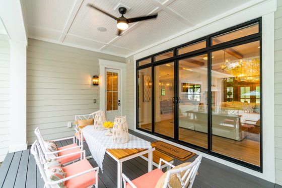 Exterior - Rear Elevation 2 for Farmhouse House Plan #51-1160 - 4 bed, 4 bath