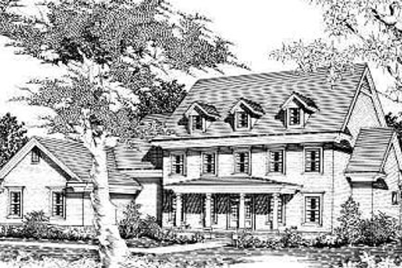 Traditional Style House Plan - 4 Beds 4.5 Baths 4067 Sq/Ft Plan #329-314