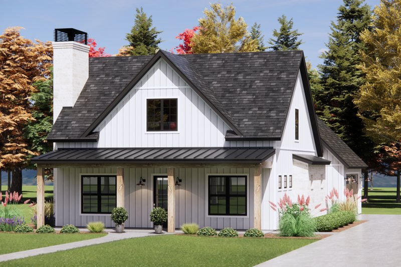 Home Plan - Exterior - Front Elevation 4 for Farmhouse House Plan #1096-183 - 3 bed, 2.5 bath