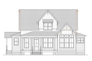 Exterior - Front Elevation 3 for Country House Plan #1080-13 - 3 bed, 2.5 bath