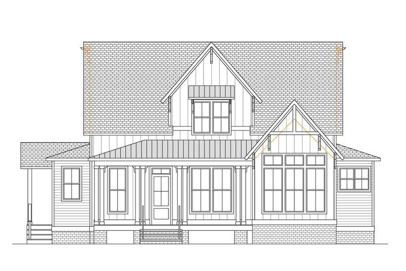 Dream House Plan - Exterior - Front Elevation 3 for Country House Plan #1080-13 - 3 bed, 2.5 bath