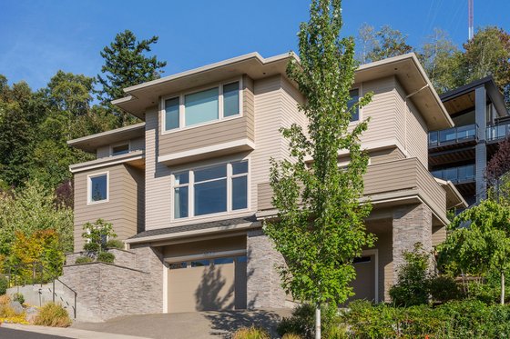 Exterior - Front Elevation 4 for Modern House Plan #48-613 - 4 bed, 4 bath