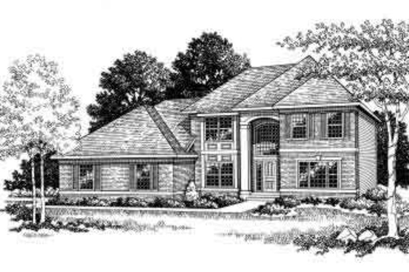 Dream House Plan - Traditional Exterior - Front Elevation Plan #70-647