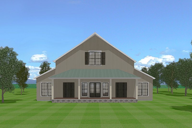 Dream House Plan - Exterior - Front Elevation 4 for Barndominium House Plan #923-97 - 3 bed, 3.5 bath