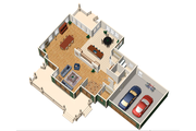 Country Style House Plan - 3 Beds 3 Baths 3520 Sq/Ft Plan #25-4666 