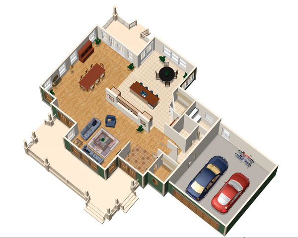 Country Floor Plan - Main Floor Plan #25-4666
