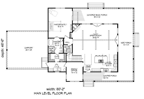 Dream House Plan - Country Floor Plan - Main Floor Plan #932-268