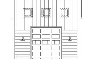 Exterior - Front Elevation 3 for Contemporary House Plan #932-251, 0 bath