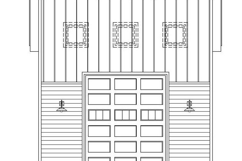 Home Plan - Exterior - Front Elevation 3 for Contemporary House Plan #932-251, 0 bath