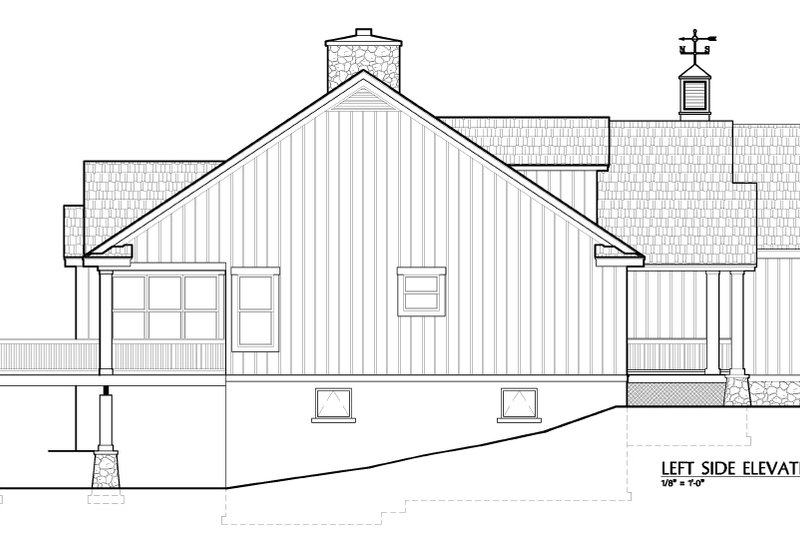 Architectural House Design - Exterior - Other Elevation 1 for European House Plan #417-239 - 3 bed, 2.5 bath