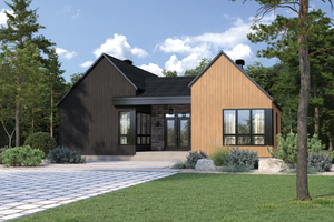 European Exterior - Front Elevation Plan #25-5033