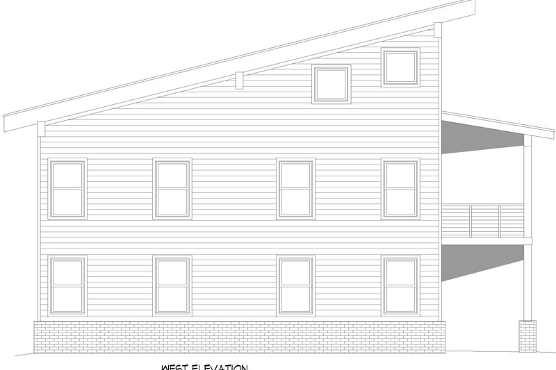 Dream House Plan - Exterior - Other Elevation 3 for Beach House Plan #932-1093 - 3 bed, 3.5 bath