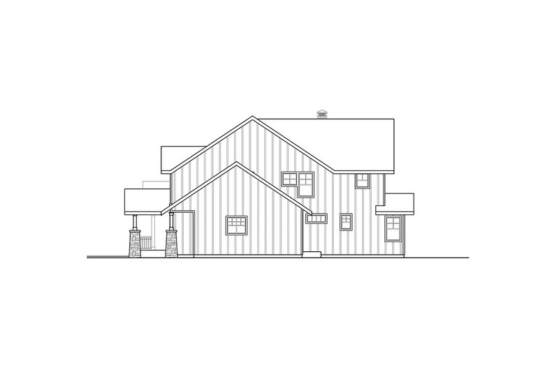 House Design - Exterior - Other Elevation 1 for Craftsman House Plan #124-1328 - 4 bed, 3.5 bath