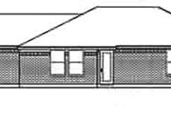 Exterior - Rear Elevation for Traditional House Plan #84-344 - 2 bed, 1 bath
