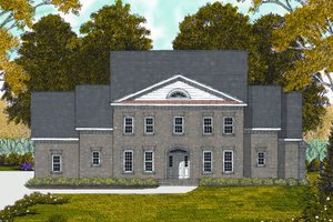 Colonial Exterior - Front Elevation Plan #413-810