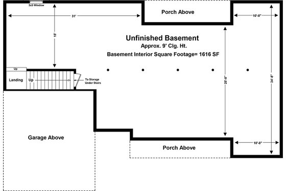 Floor Plan - Other Floor for Traditional House Plan #21-126 - 3 bed, 2 bath