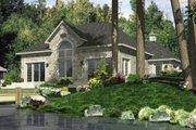 European Style House Plan - 2 Beds 1 Baths 1340 Sq/Ft Plan #138-310 