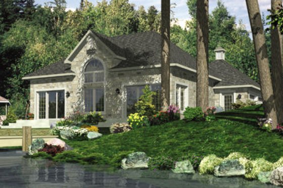 Exterior - Front Elevation for European House Plan #138-310 - 2 bed, 1 bath