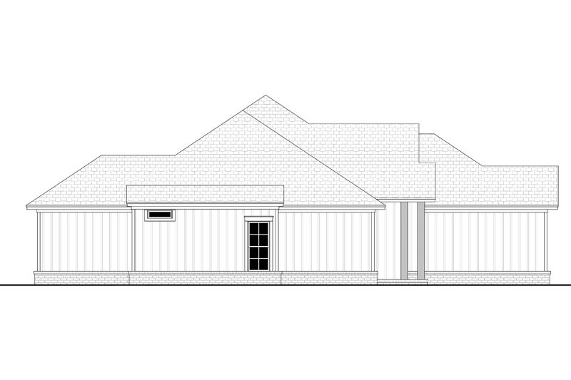 Dream House Plan - Exterior - Other Elevation 1 for Farmhouse House Plan #430-207 - 4 bed, 2 bath