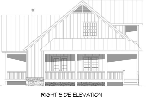 Exterior - Other Elevation 1 for Country House Plan #932-650 - 3 bed, 3.5 bath