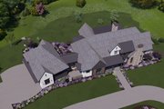 Tudor Style House Plan - 5 Beds 7 Baths 5917 Sq/Ft Plan #1069-37 Exterior 