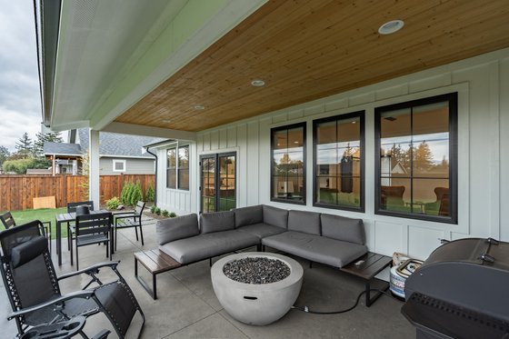 Exterior - Rear Elevation 3 for Farmhouse House Plan #1070-21 - 3 bed, 2 bath