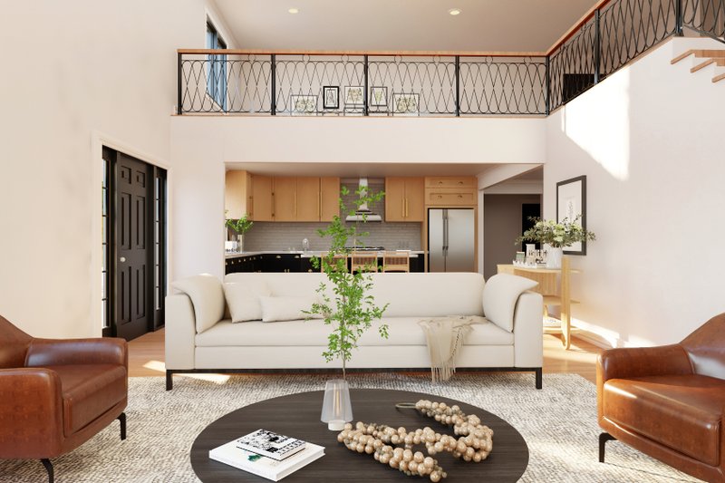 Architectural House Design - Interior - Family Room 2 for Country House Plan #1064-237 - 4 bed, 3 bath