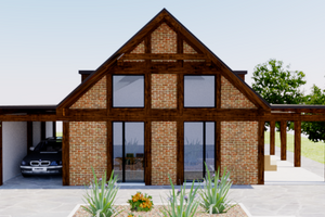 Modern Exterior - Front Elevation Plan #542-8