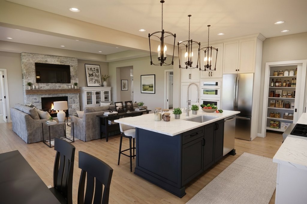 Interior - Kitchen 1 for Farmhouse House Plan #51-1519 - 3 bed, 2.5 bath