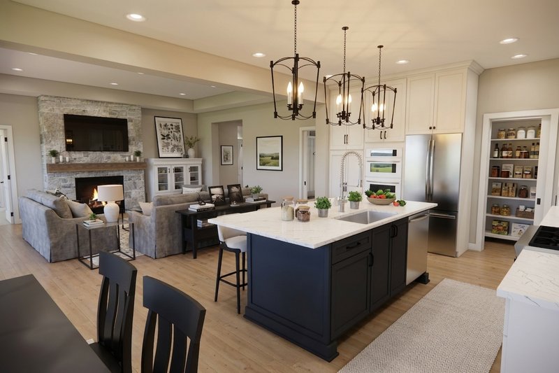 Architectural House Design - Interior - Kitchen 1 for Farmhouse House Plan #51-1519 - 3 bed, 2.5 bath