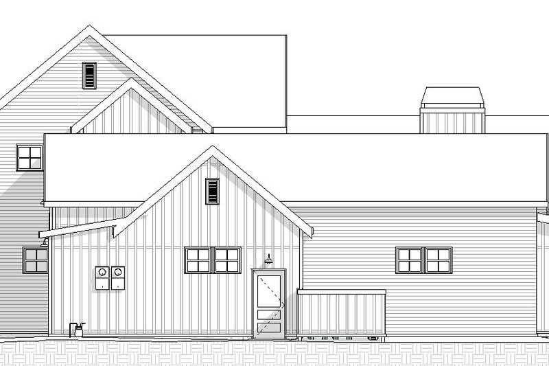 Dream House Plan - Exterior - Other Elevation 1 for Farmhouse House Plan #895-145 - 4 bed, 3.5 bath