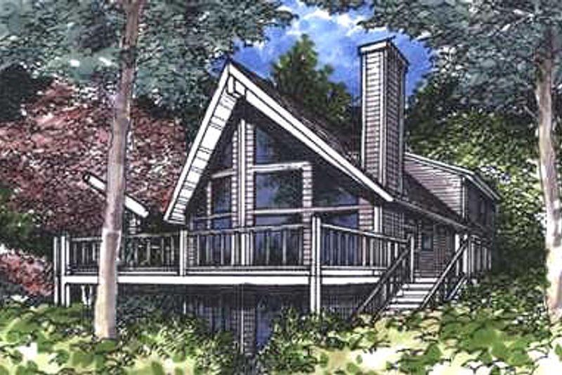 Home Plan - Cottage Exterior - Front Elevation Plan #320-413
