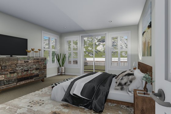 Interior - Master Bedroom for Traditional House Plan #1060-69 - 5 bed, 4.5 bath