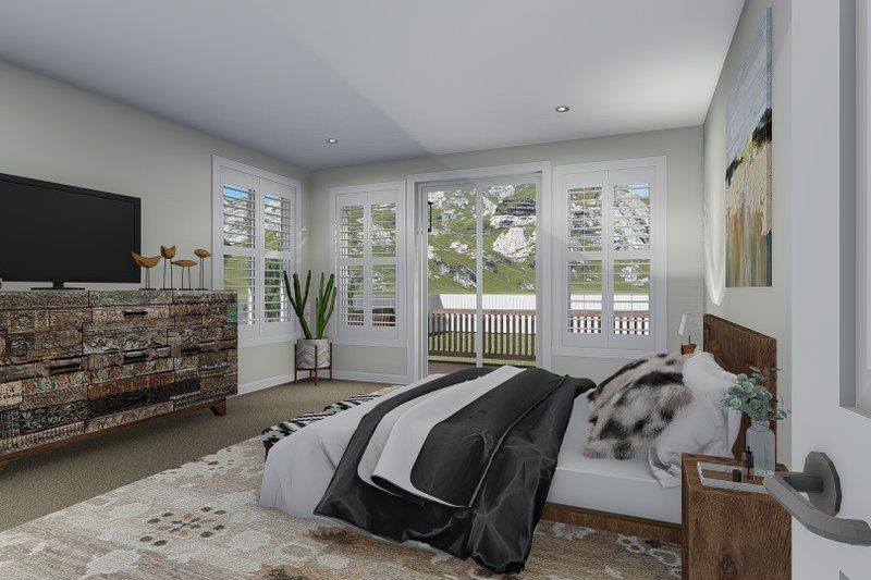 Architectural House Design - Interior - Master Bedroom for Traditional House Plan #1060-69 - 5 bed, 4.5 bath